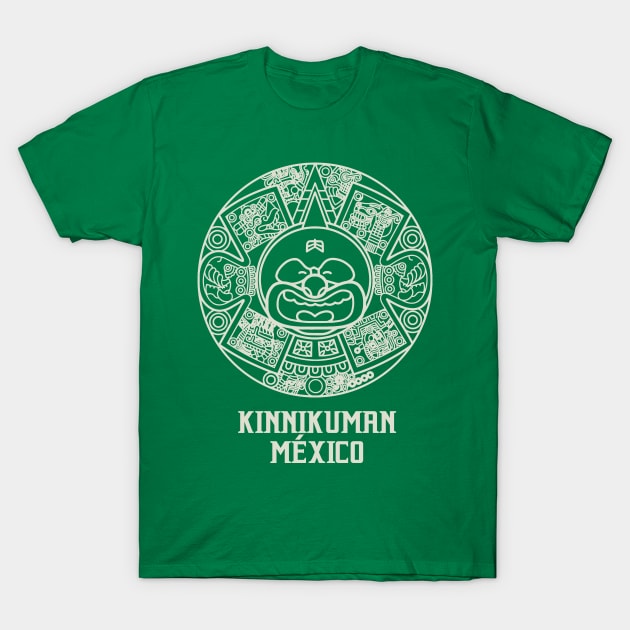 Kinnikuman Mexico Aztec - Ivory Print T-Shirt by SAIKO